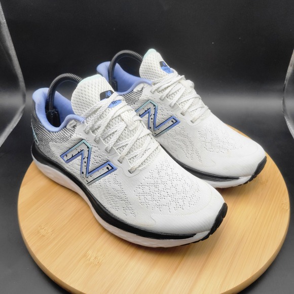 New Balance Shoes - New Balance Fresh Foam 680 v7 Womens Running Shoes White Blue W680NW7 Size 9